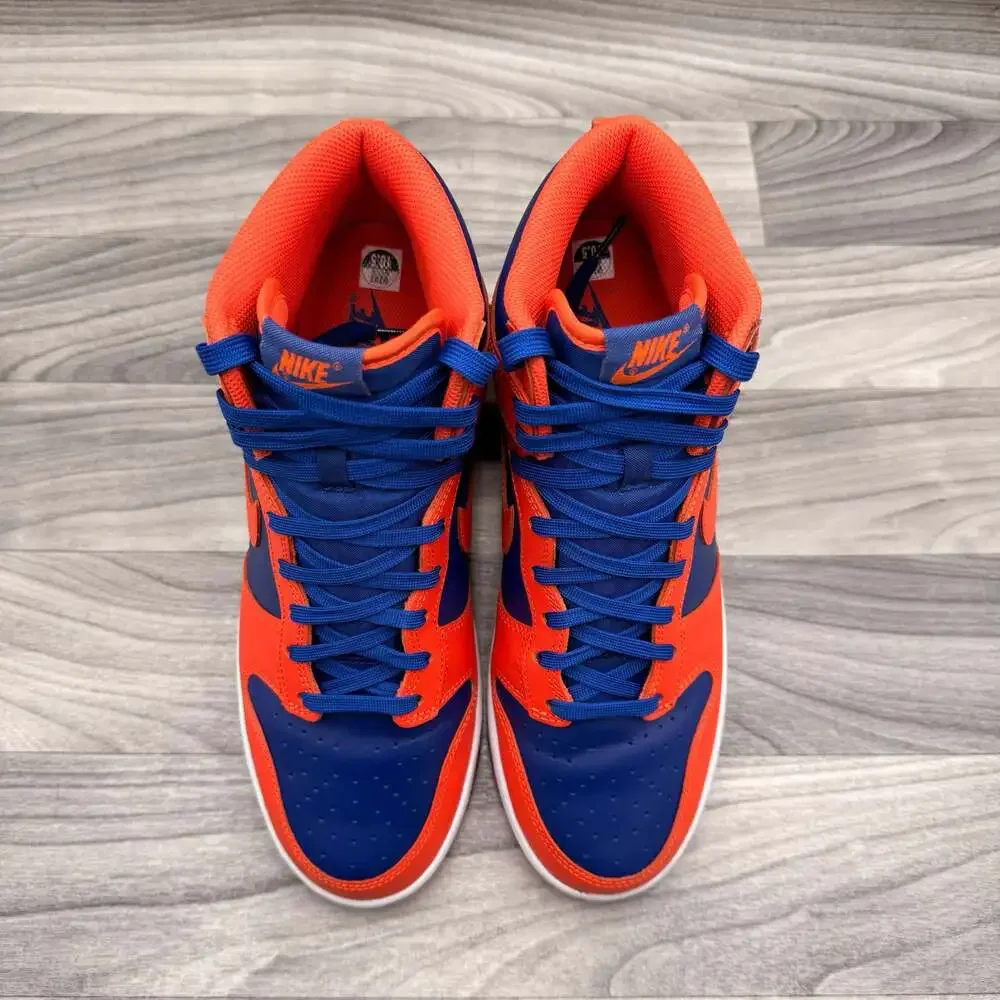 Nike Dunk High Retro 'Knicks' Men's Shoes Orange-Deep Royal DD1399-800
